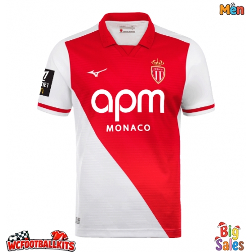 AS Monaco Folarin Balogun #9 Replica Home Stadium Shirt 2026-27 Short Sleeve